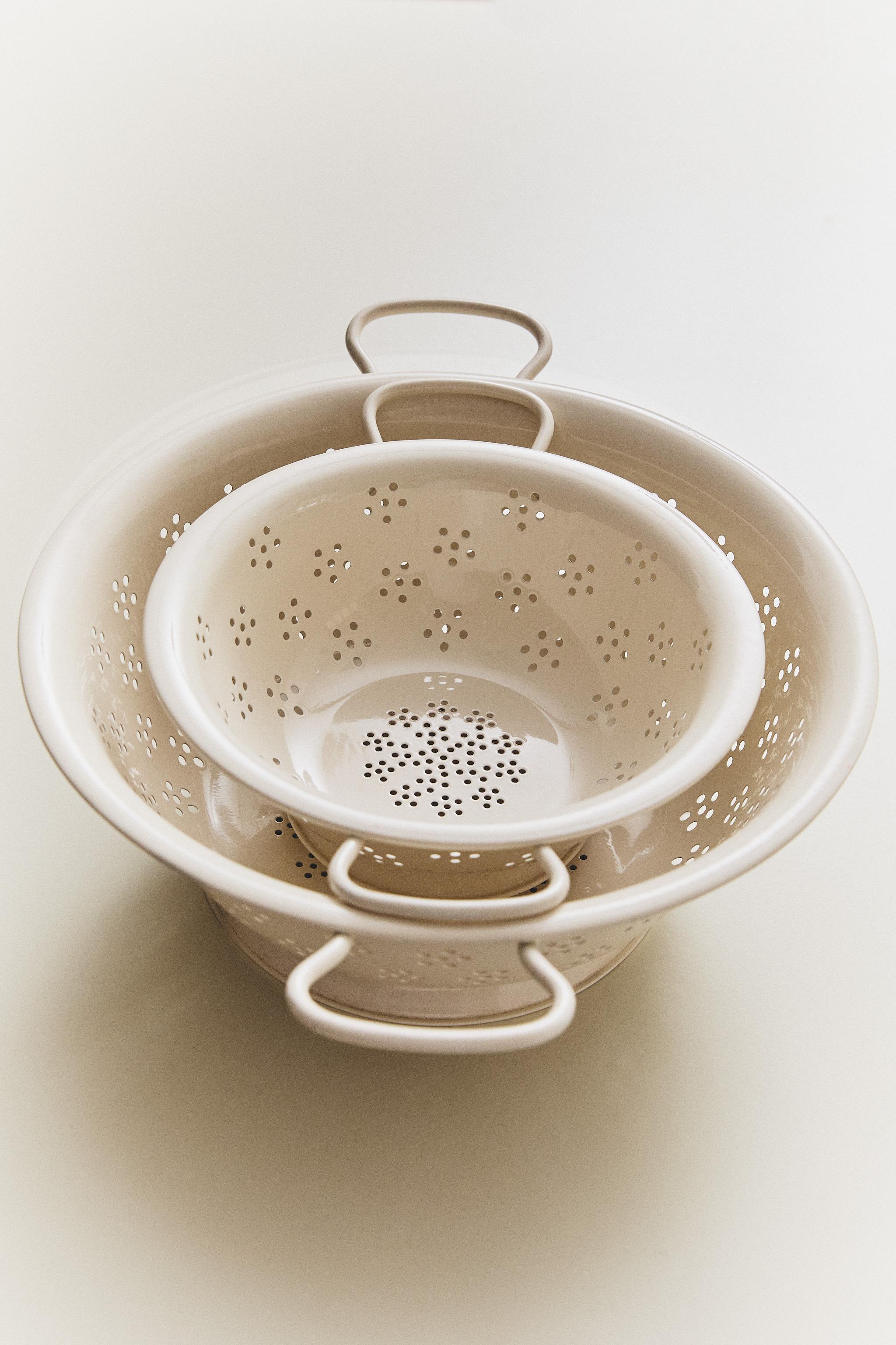 FLORAL PRINT KITCHEN COLANDER